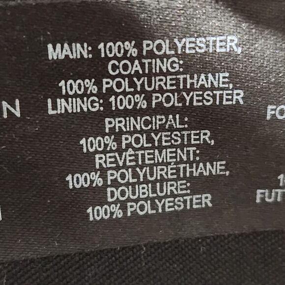 asos Tote Bag Black Rose Gold zipper 11x14x4 - Picture 12 of 13